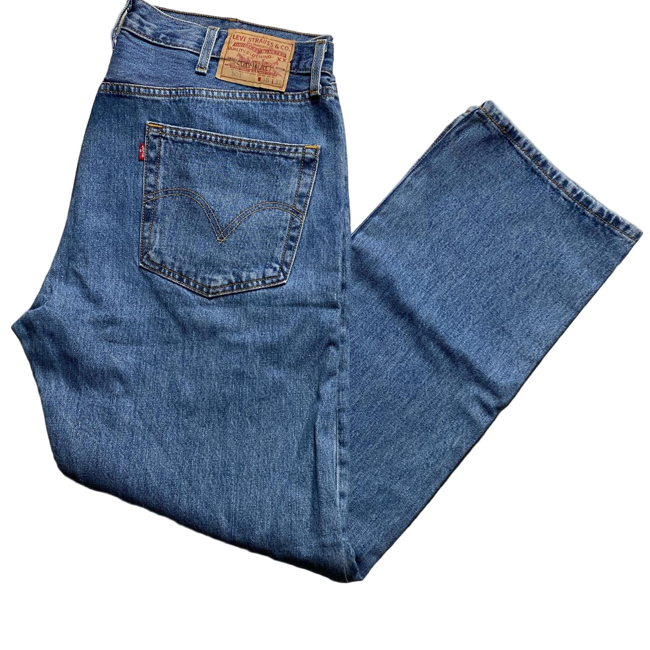 Levis 501 Baggy Blue Jeans (38W)