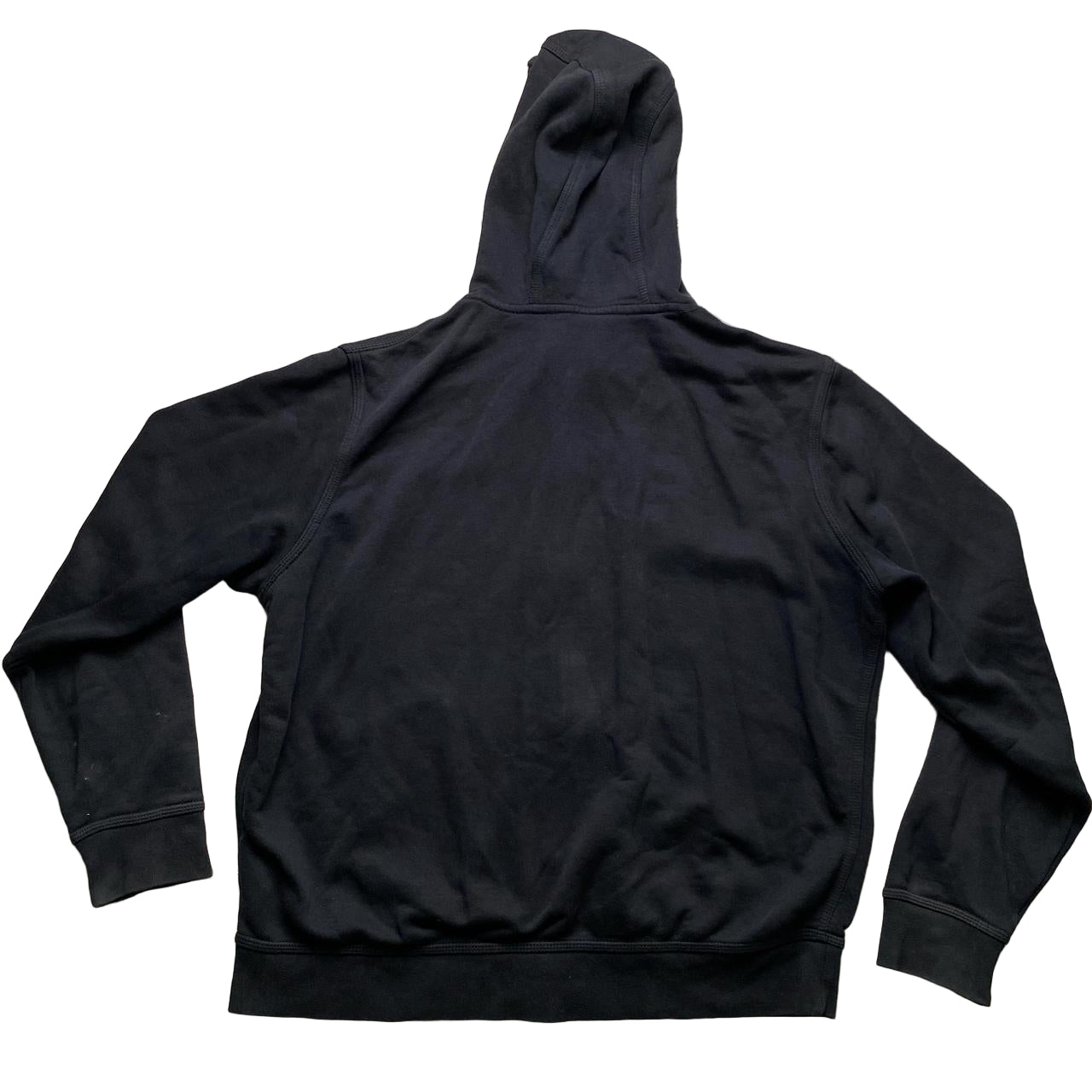 Nike Black and White Swoosh Hoodie (XL)