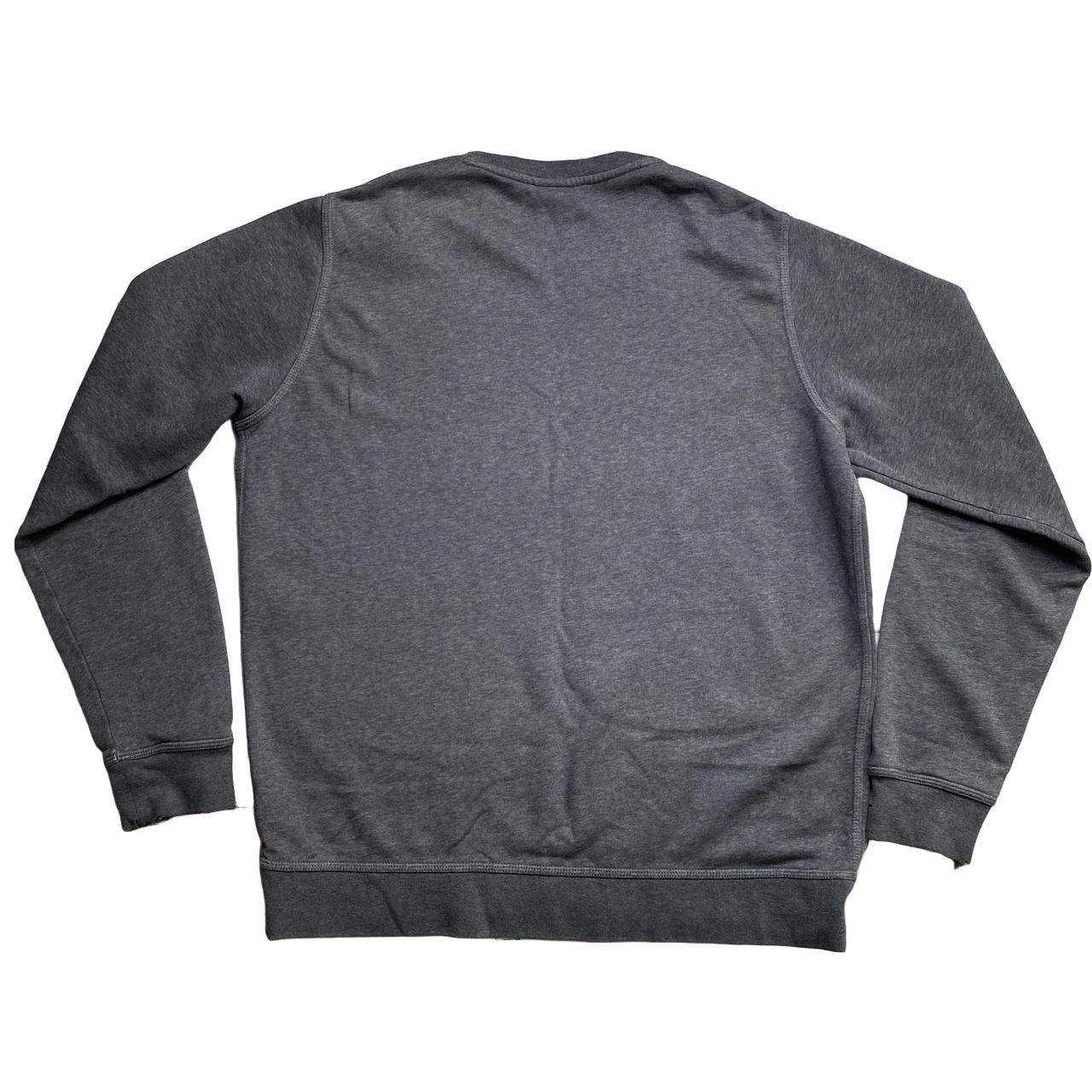 Nike Grey and White Swoosh Jumper (L)
