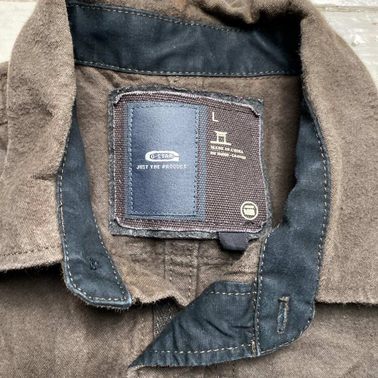 G Star Brown Button Up Shirt (L)