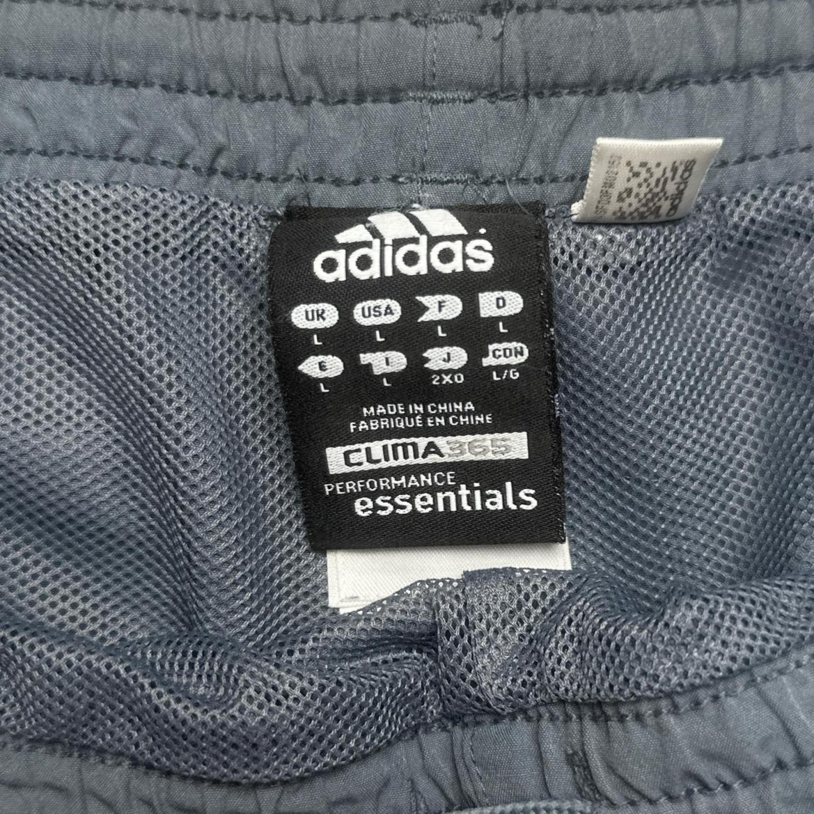 Adidas Grey and White Clima365 Performance Essentials Shell Shorts (L)