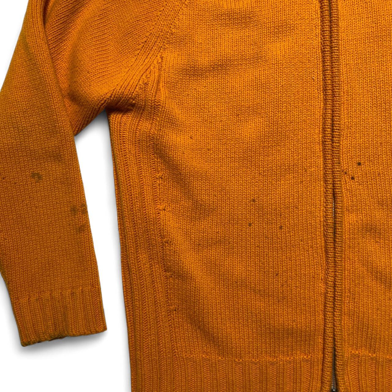 Y-3 Yohji Yamamoto Vintage Orange and Brown Stripe Knitted Hoodie (XL)
