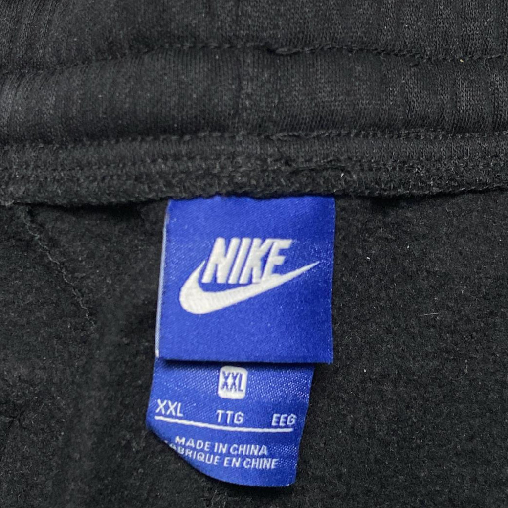Nike Black and White Swoosh Baggy Bottoms (2XL)