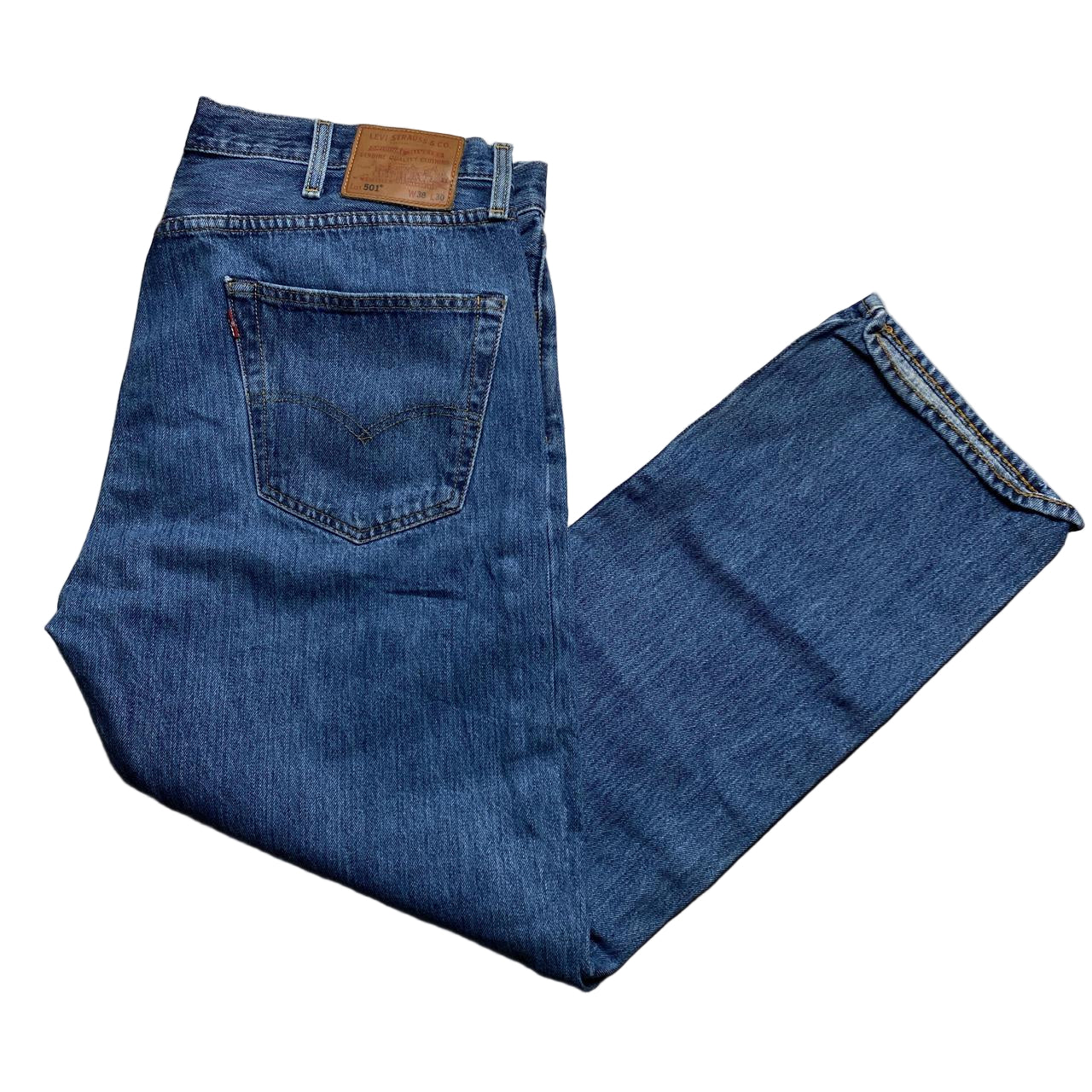 Levis 501 Baggy Blue Jeans (38W)