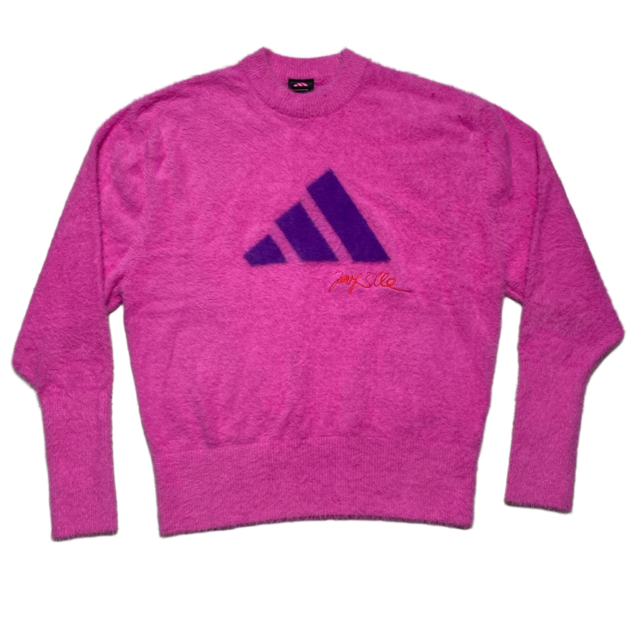 Adidas Jay 3lle Pink and Purple Mohair Jumper (S)