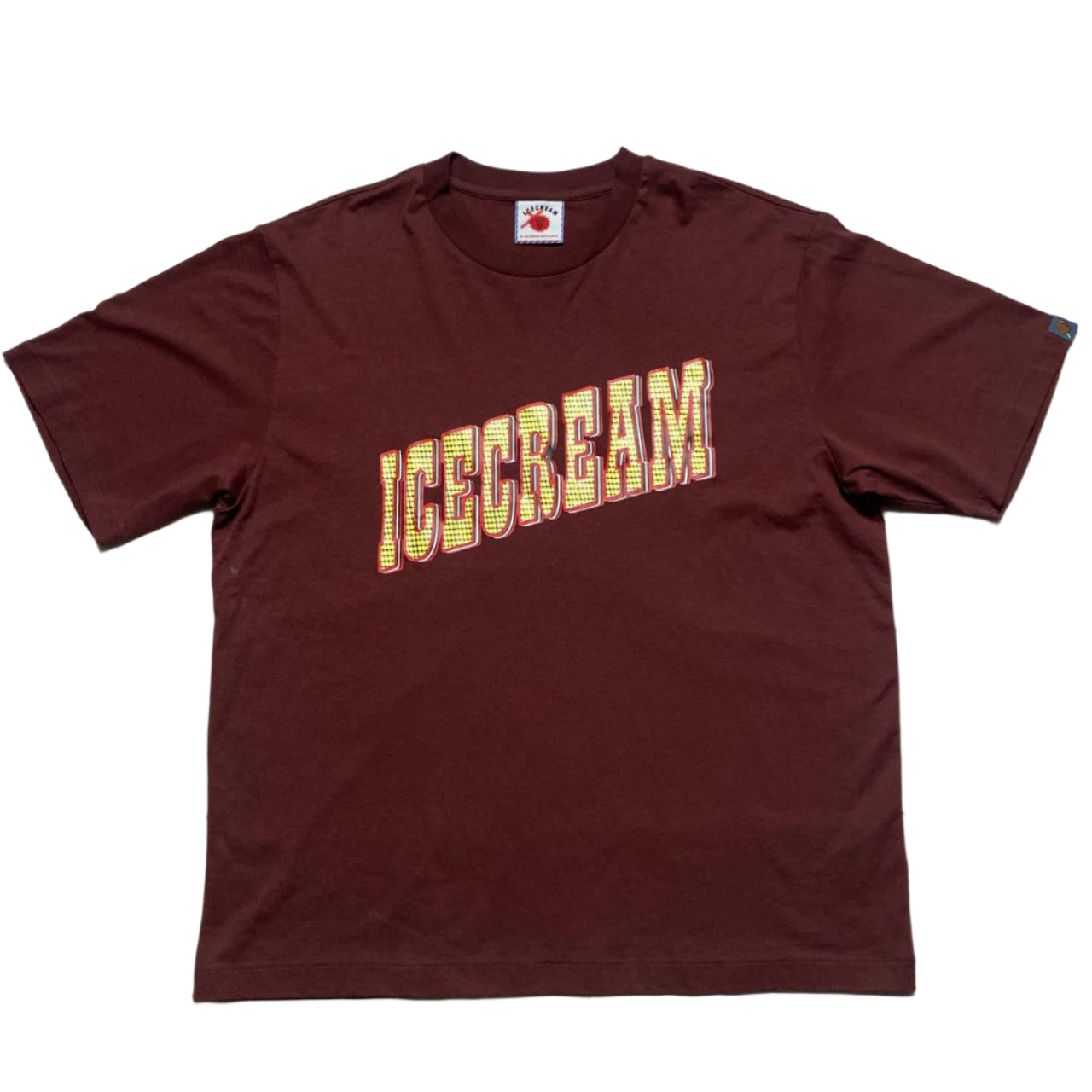 Ice Cream Burgundy and Yellow T Shirt (XL)