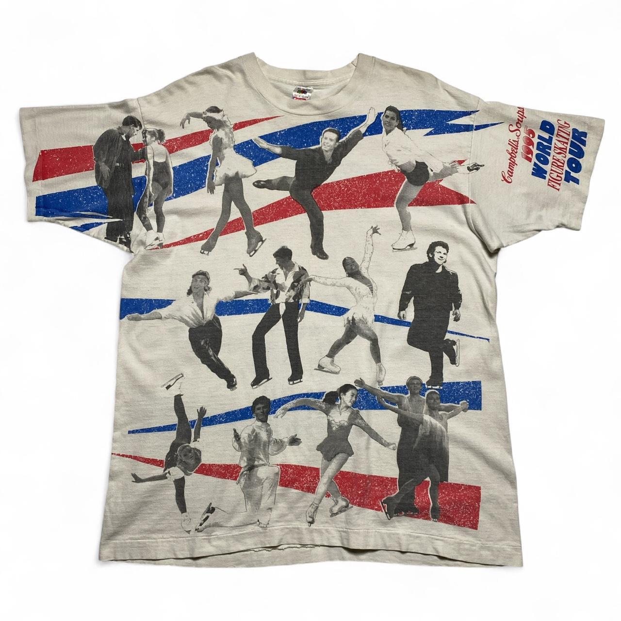 Campbells Soups 1995 Single Stitch World Figure Skating Tour Vintage 90’s T Shirt (L)