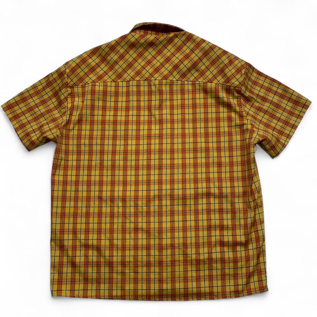 Earthling Hoo Short Sleeve Plaid Shirt and Jorts Jean Shorts Set (M)