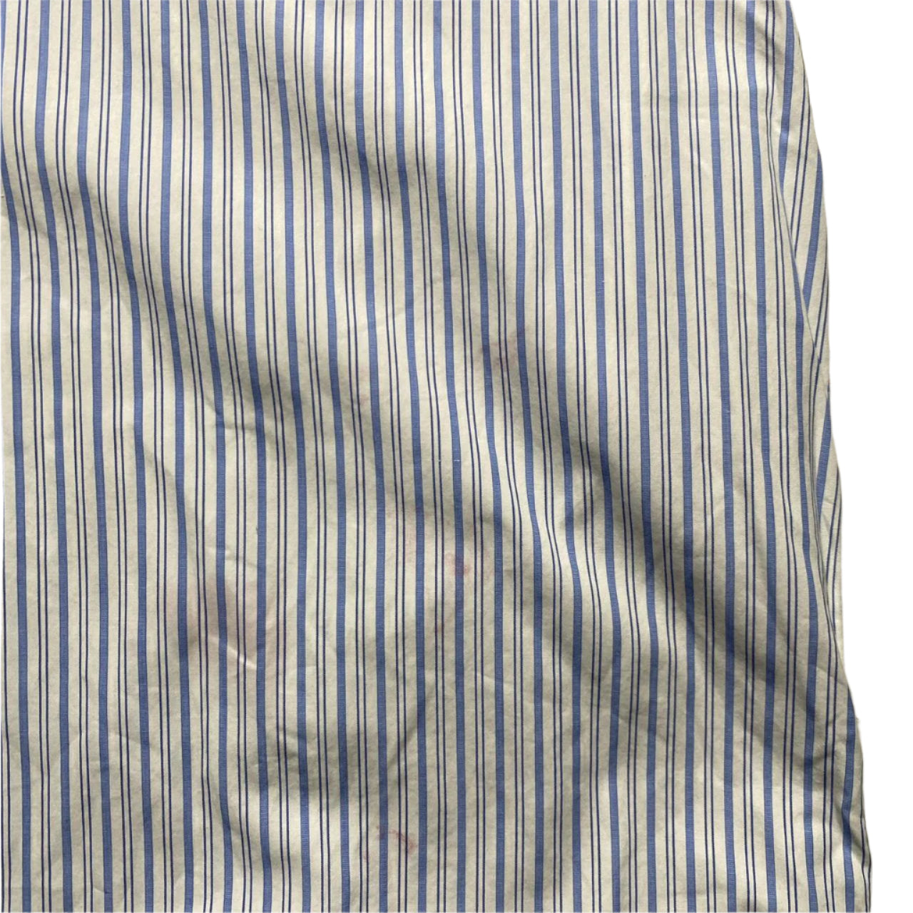 Dunhill Blue and White Pin Stripe Long Sleeve Shirt (M)