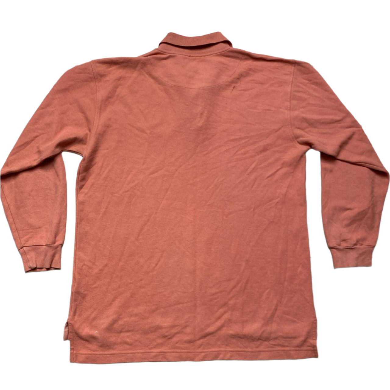 Ralph Lauren Polo Orange Long Sleeve Polo Shirt (XL)