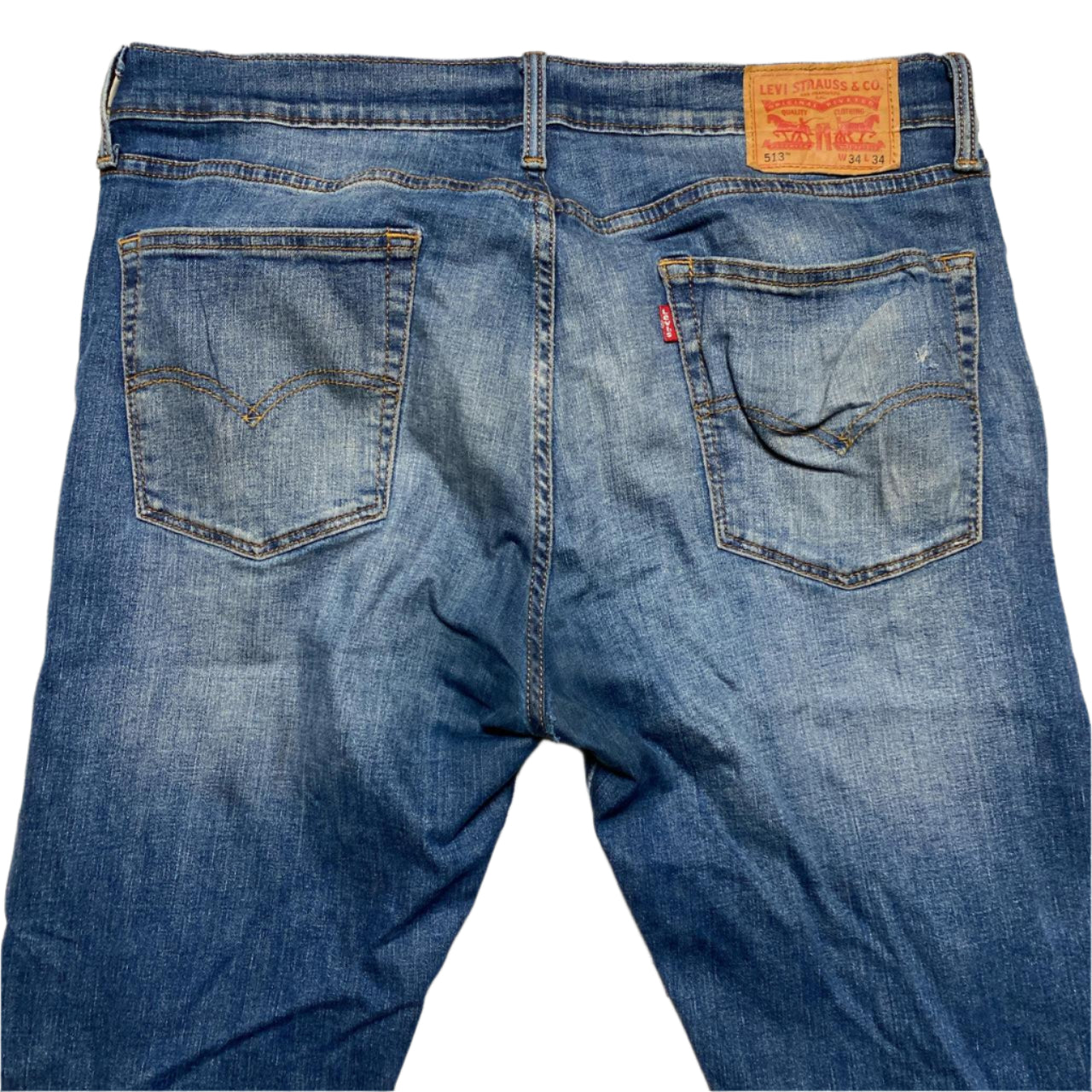 Levis 513 Baggy Blue Jeans (W 34)