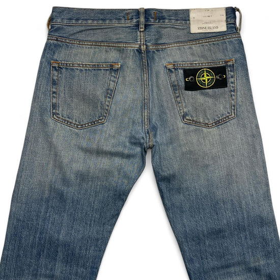 Stone Island Light Blue Slim Straight Jeans (30W)
