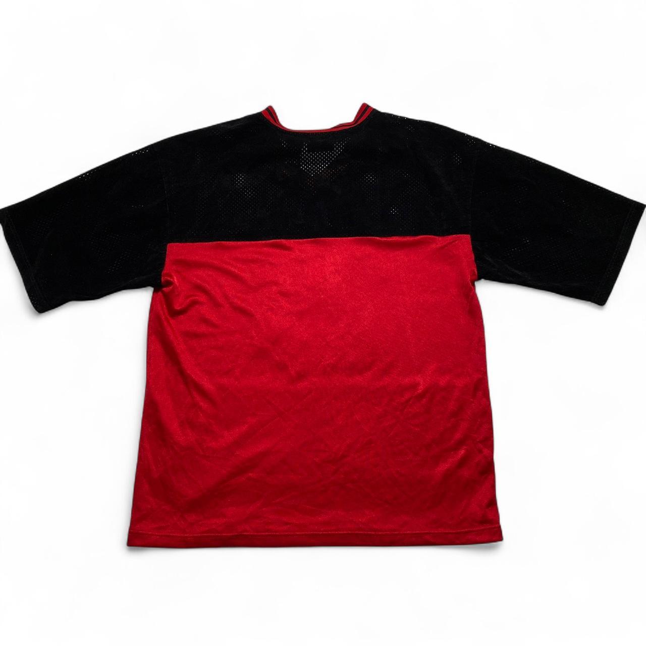 Eljay 25 Vintage 90’s y2k Velour Black and Red All Star NFL Jersey (L)