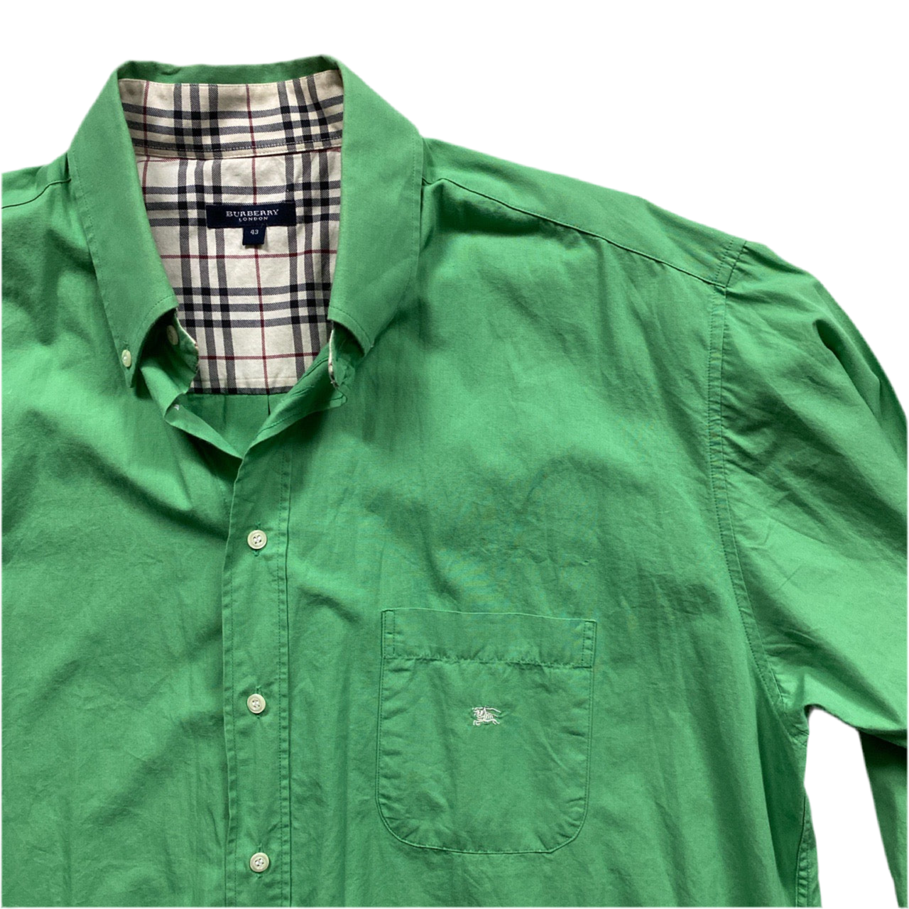 Burberry London Green Nova Check Shirt (L)