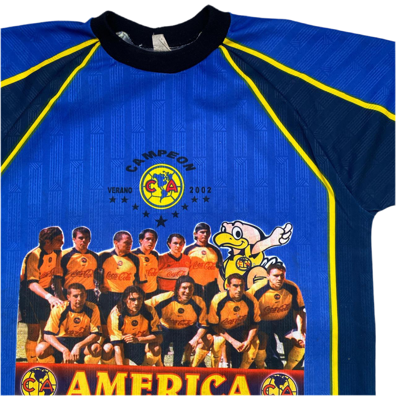 Club America 2002 Mexico America Campeon Vintage Football Jersey (XL)