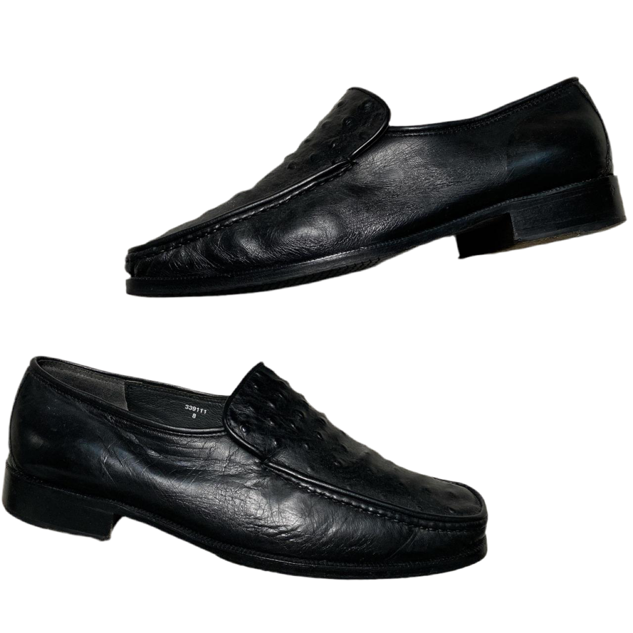 Roland Cartier Black Leather Loafer Smart Shoes (UK 8)