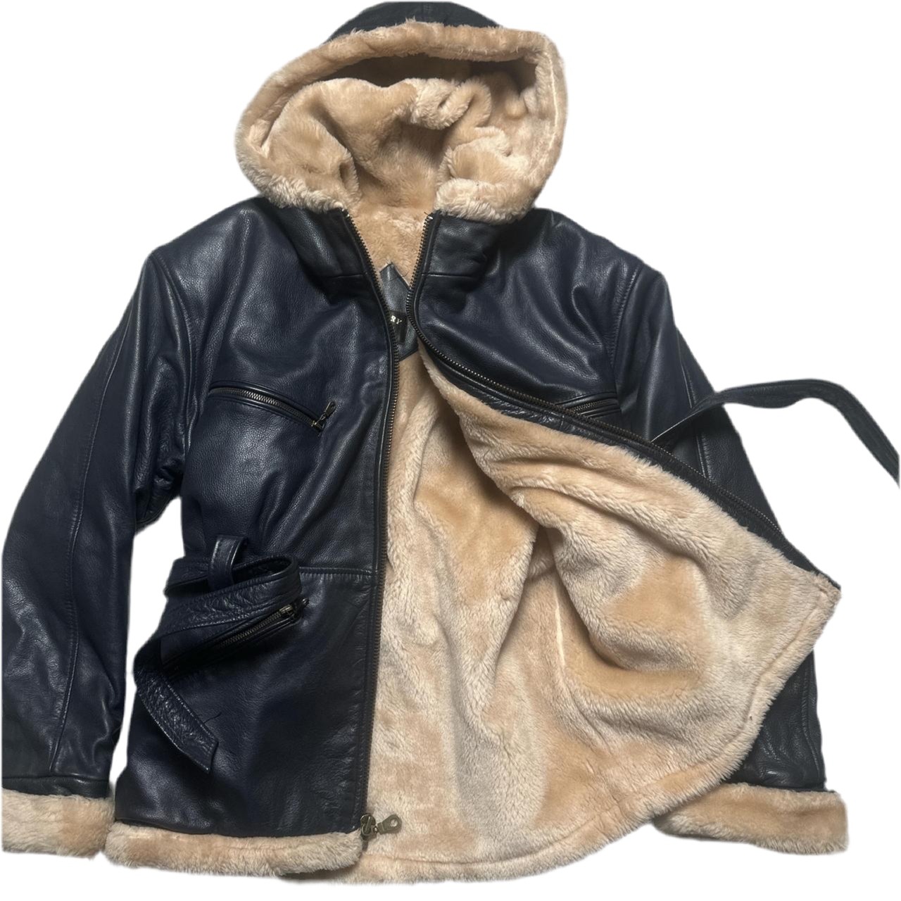 Gregory and Sons Leather Sherling Interior Jacket (M)