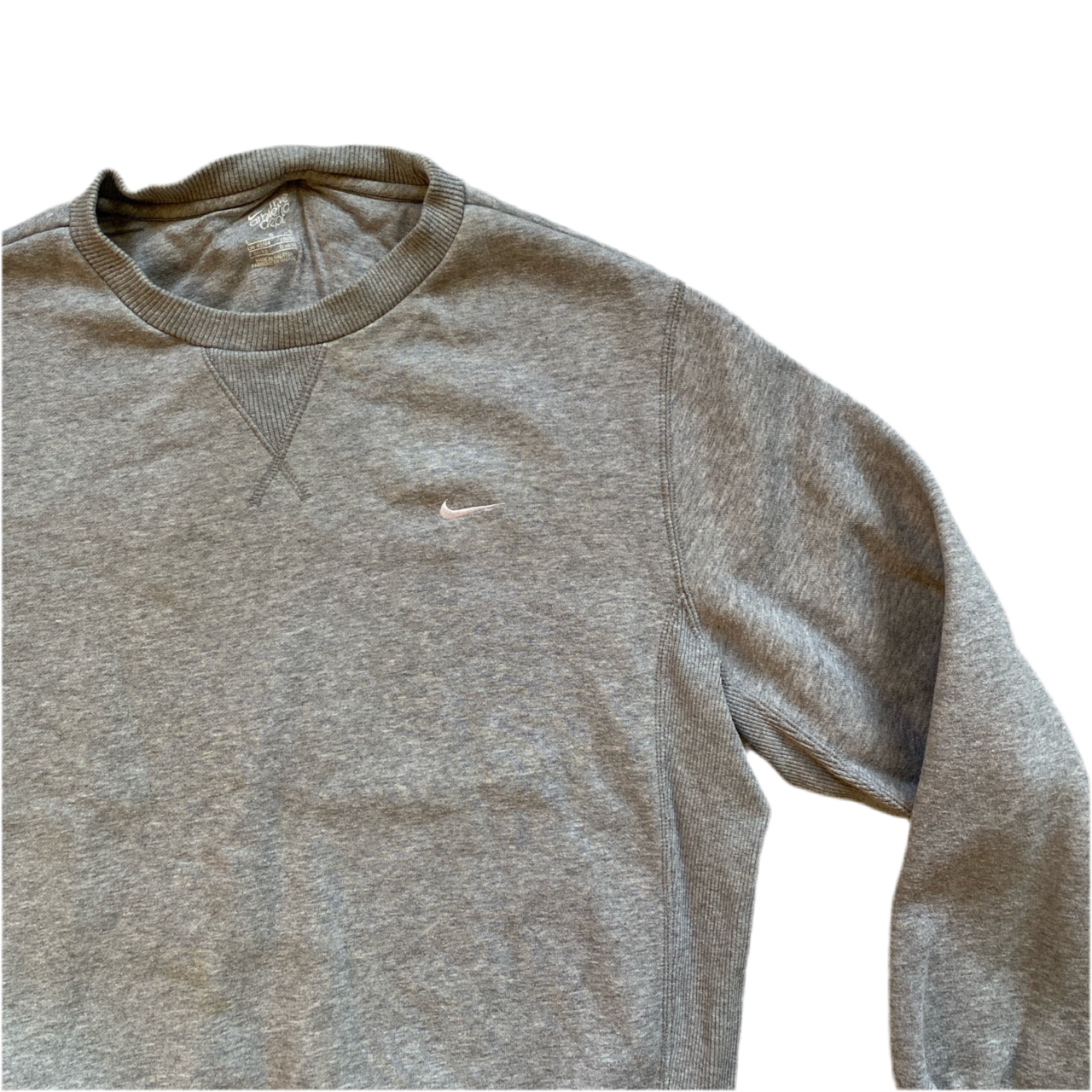 Nike White Swoosh Jumper (L)