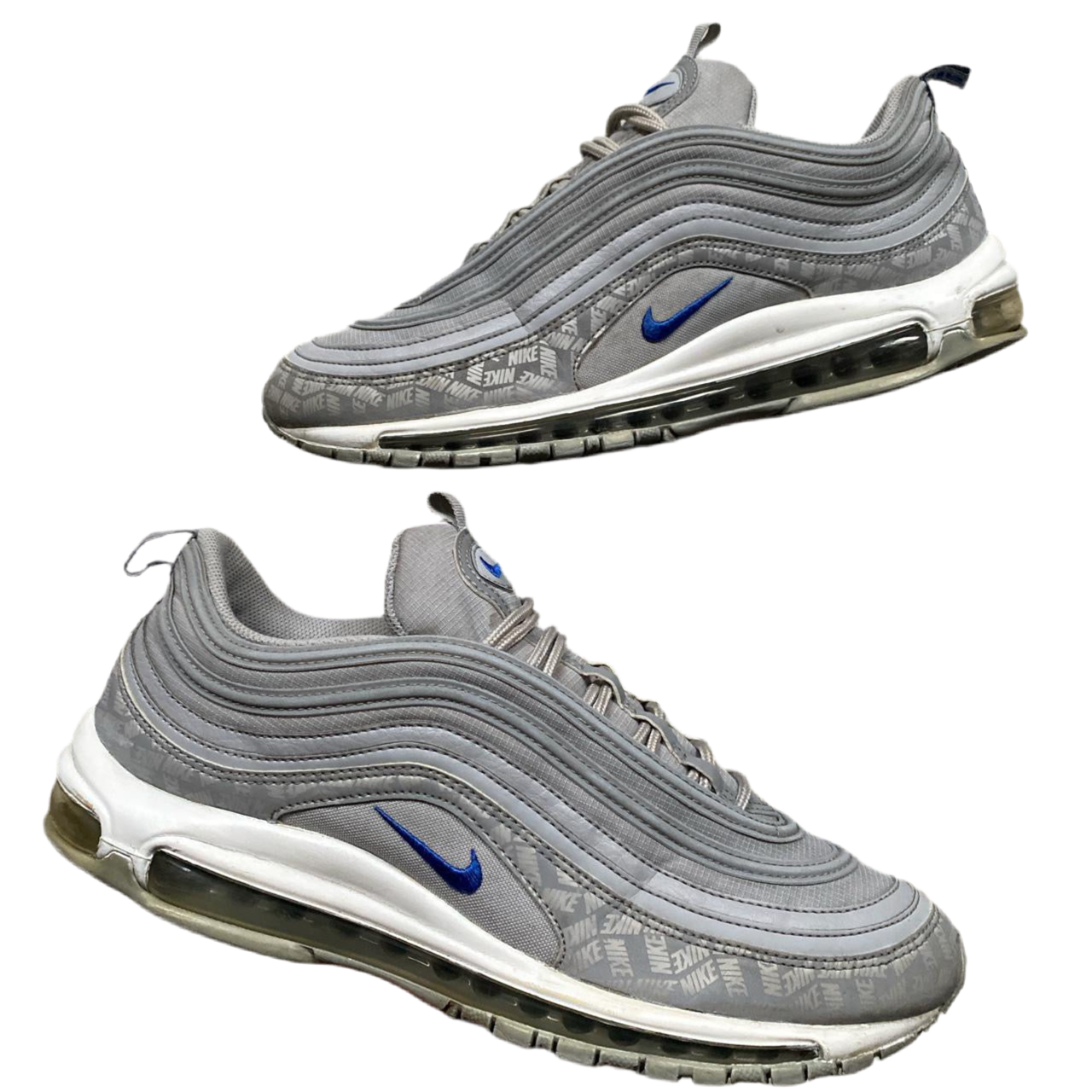 Nike Air Max 97 Silver and Blue (UK 11)