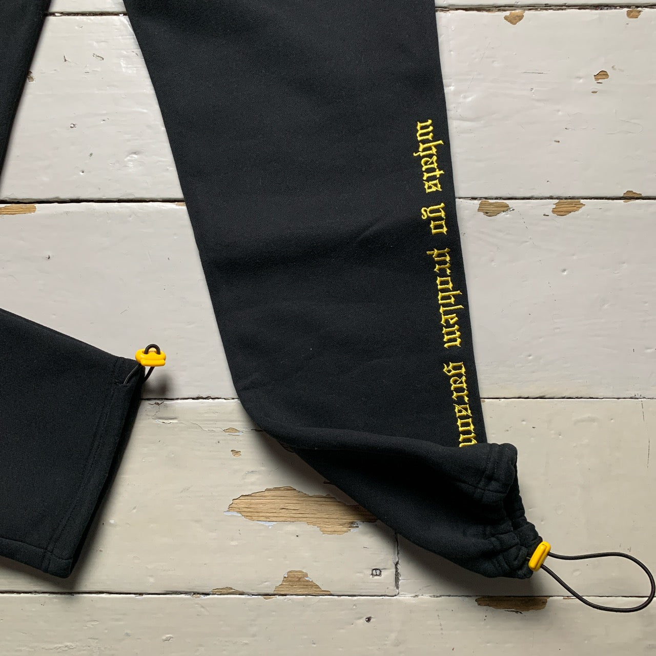 W9 Black n Yellow Joggers