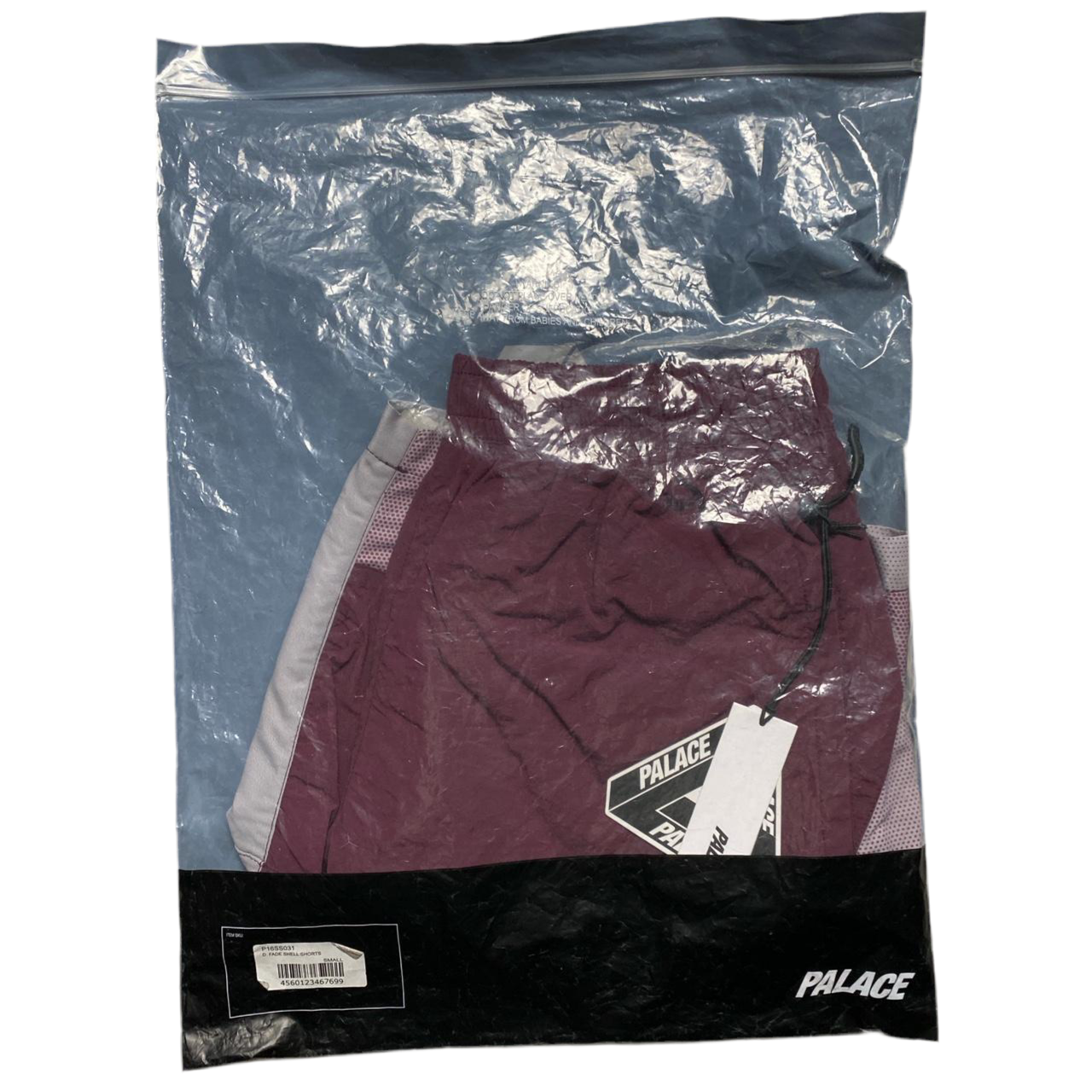 Palace Fade Shell Nylon Shorts Purple and Grey (L)