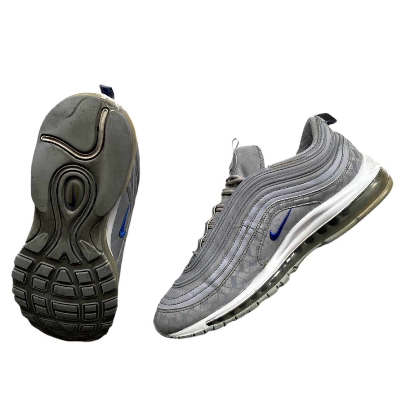 Nike Air Max 97 Silver and Blue (UK 11)
