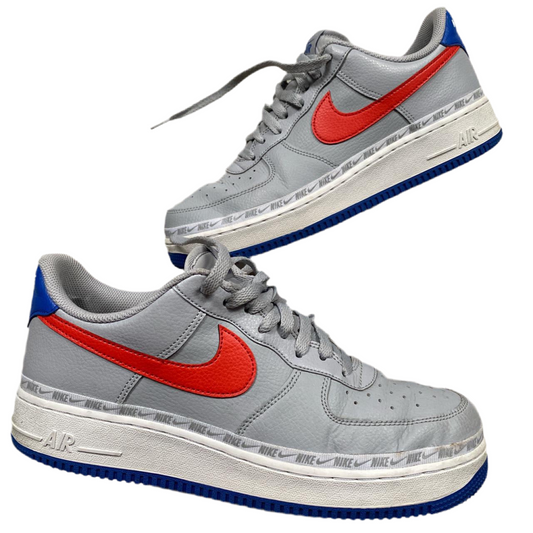Nike Air Force 1 Silver, Red, Blue (UK 9)