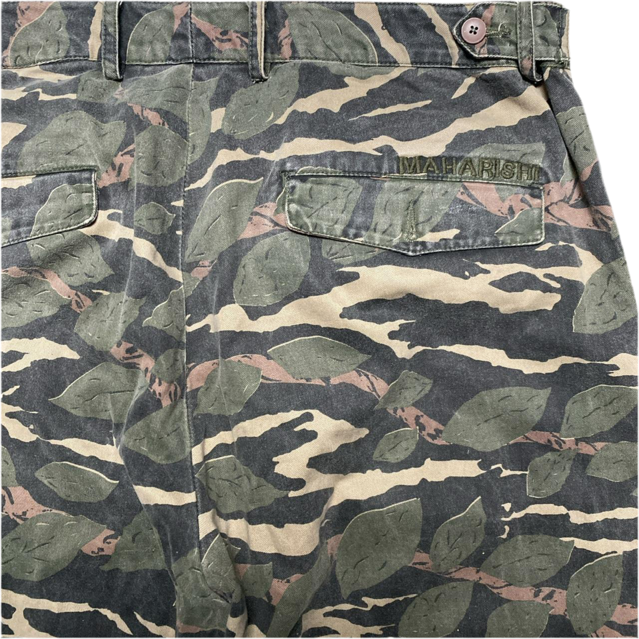 Maharishi Cargo Combat Camouflage Leaf Print (W 38)