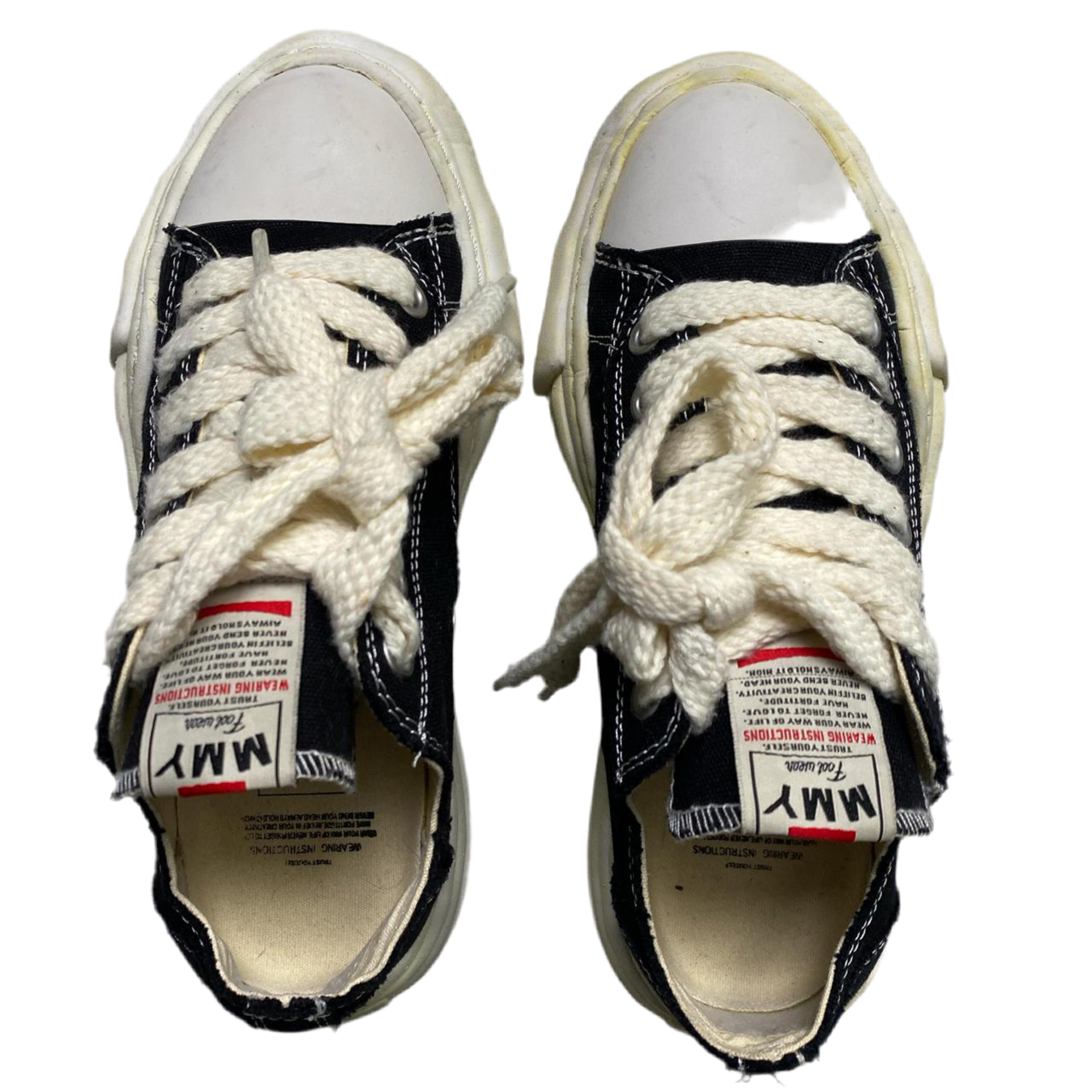 Maison Mihara Yasuhiro Black and White Womens Trainers (UK 5)