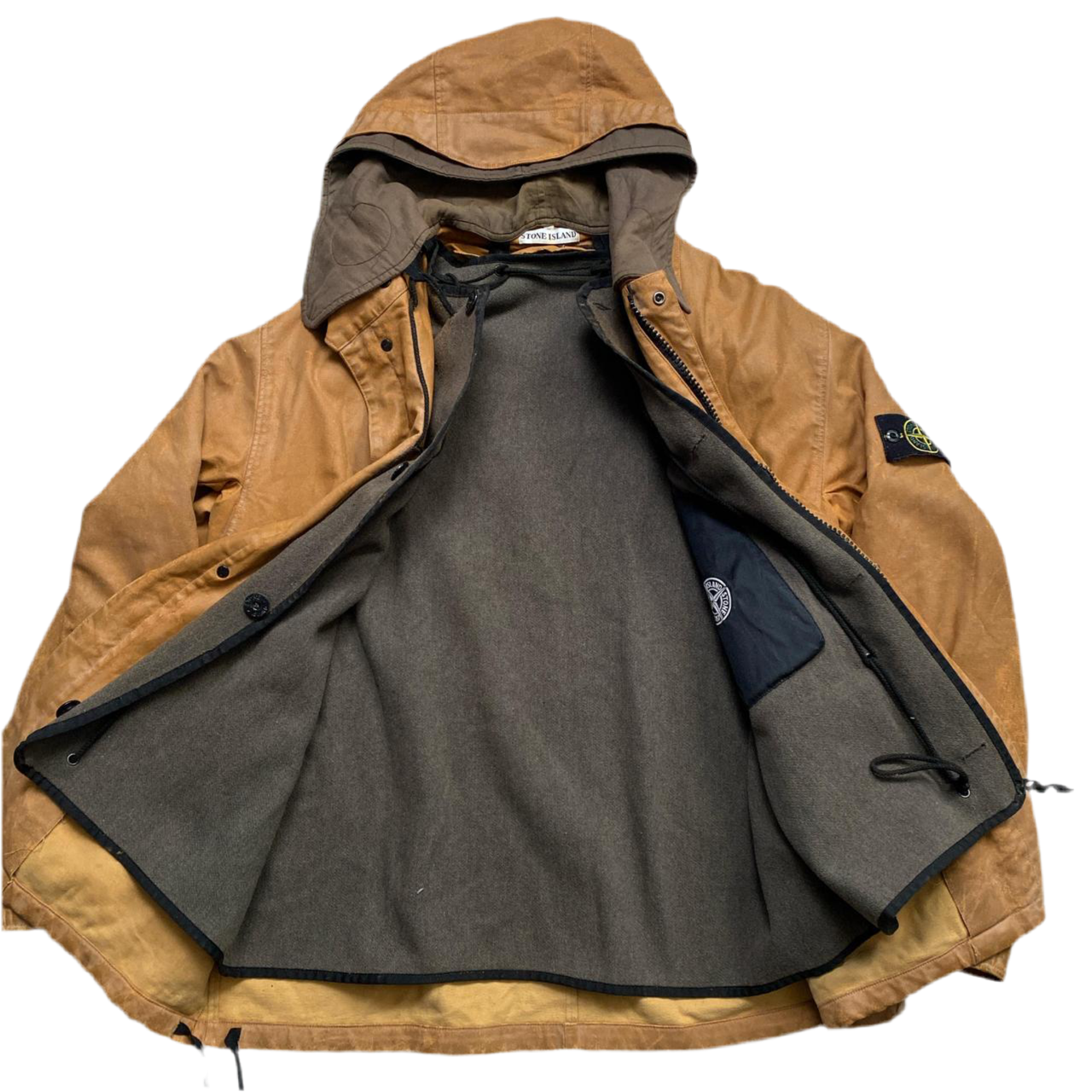 Stone Island Leather Brown Jacket (L)