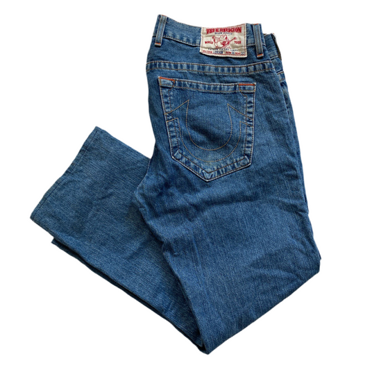 True Religion Logan Blue Jeans (36W)