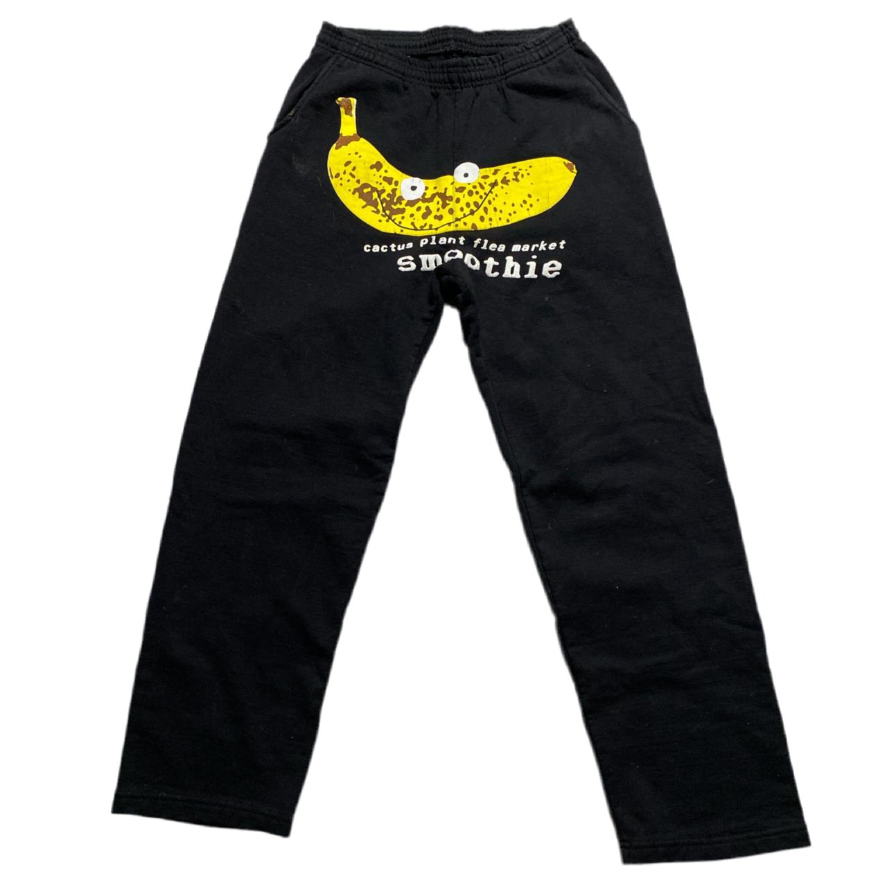 Cactus Plant Flea Market Banana Smoothie Black and Yellow Joggers (M)