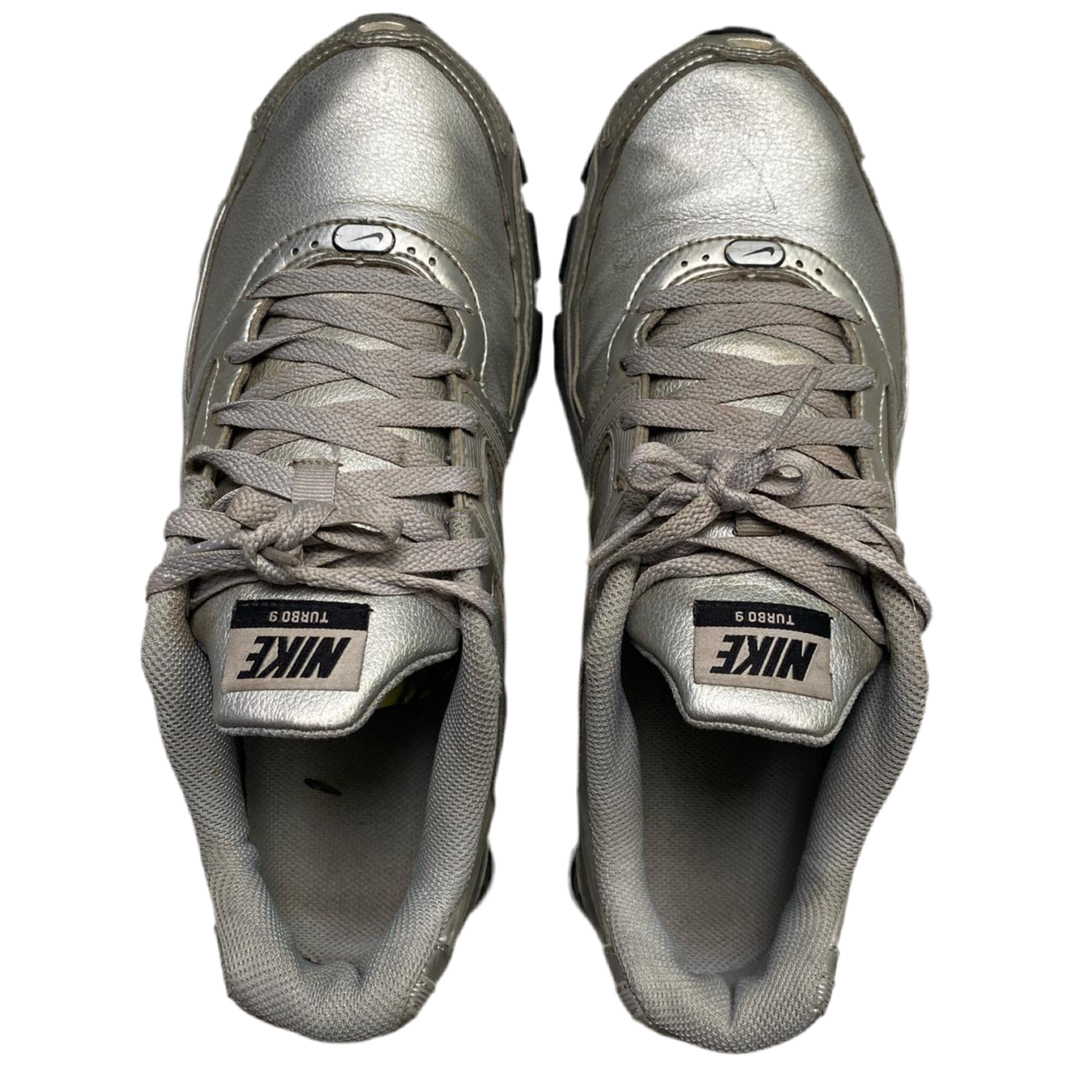 Nike Shox Turbo 9 Metallic Silver and Black 2010 (UK 9.5)
