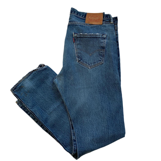 Levis 501 Distressed Jeans (34W)