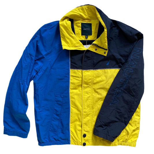 Nautica Blue and Yellow Windbreaker (2XL)