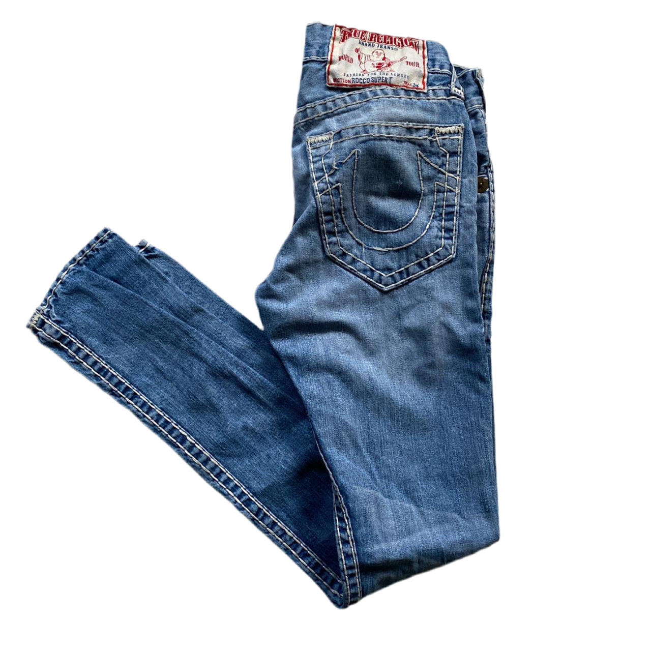True Religion Rocco Super T Big Stitch Jeans (28W)