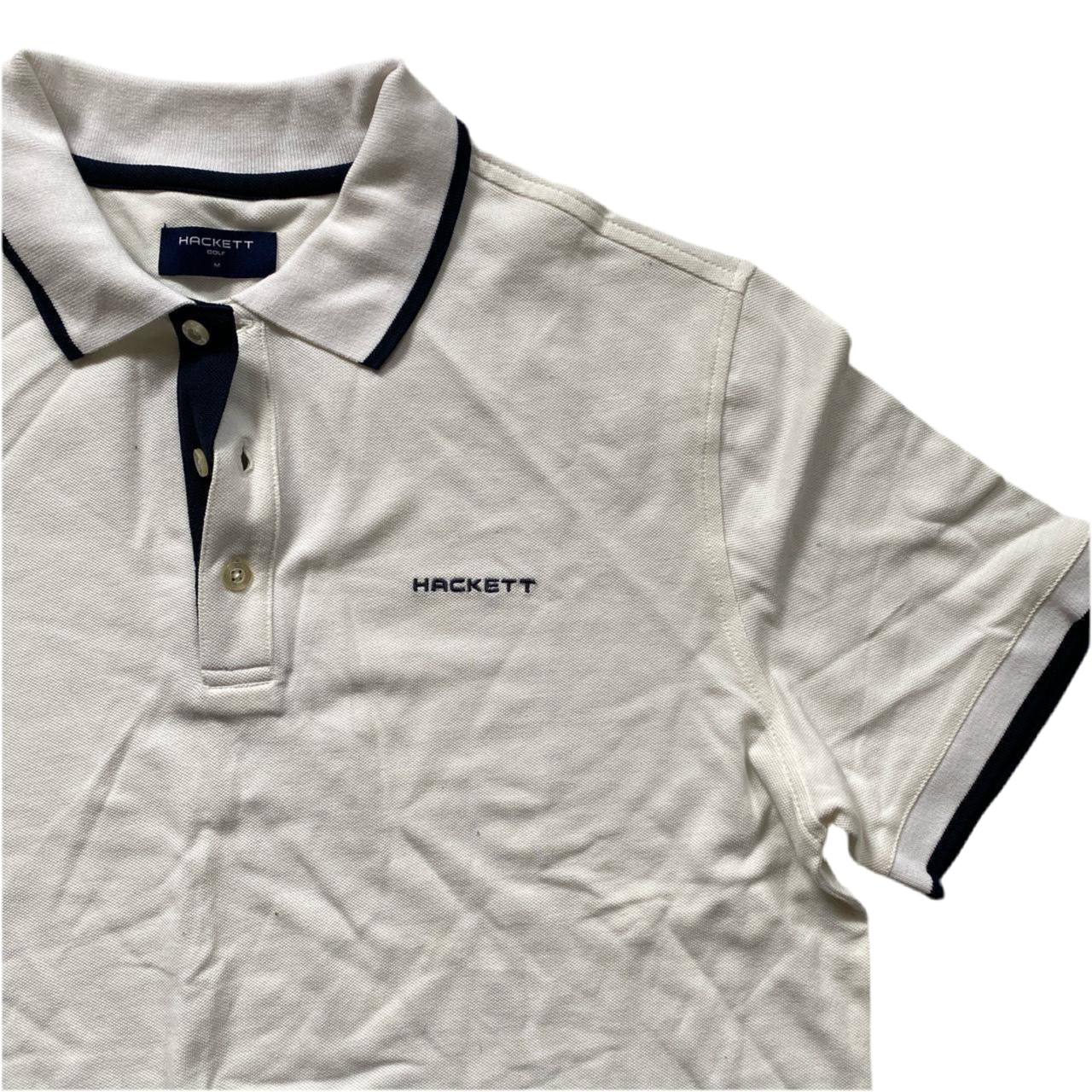 Hackett Golf White Polo (M)