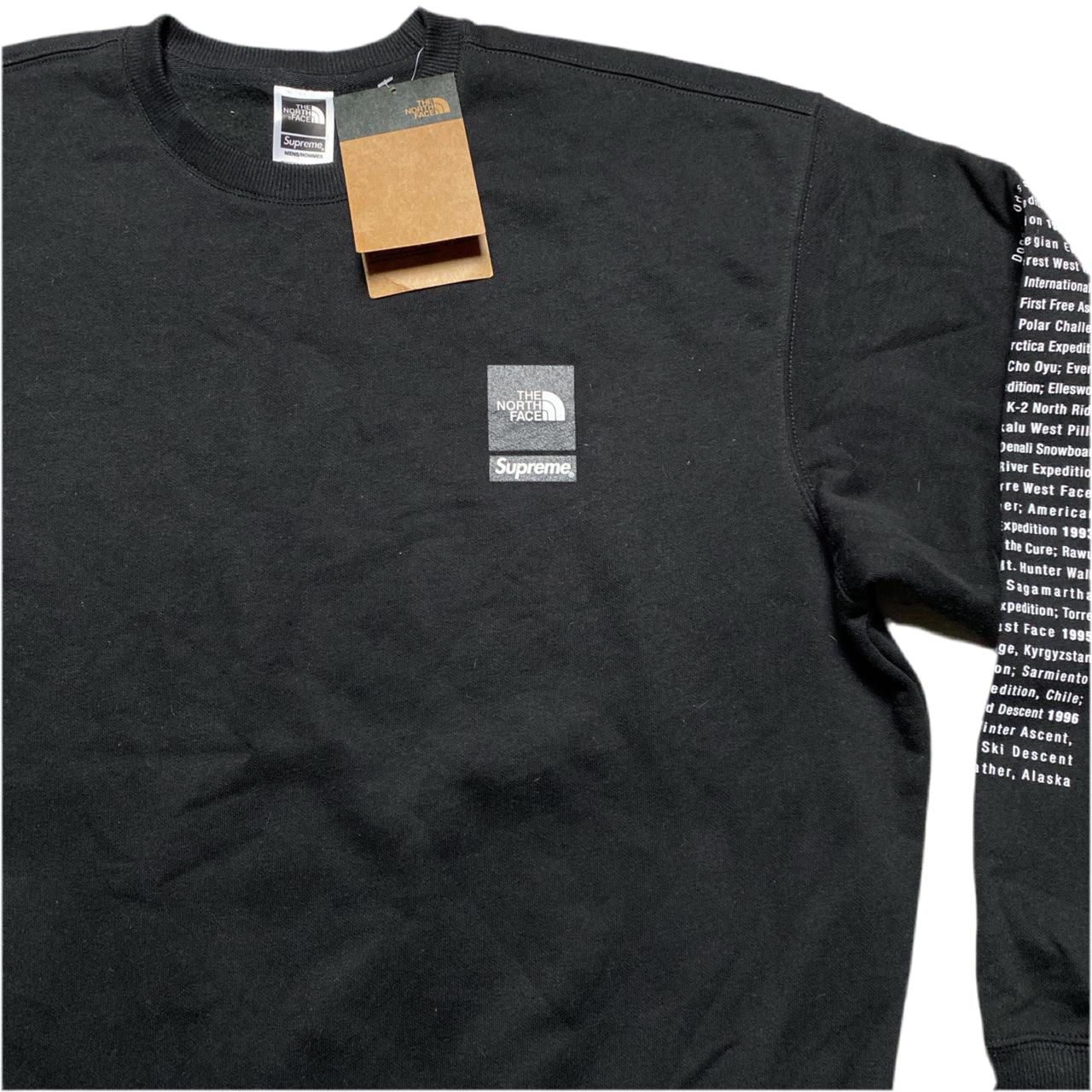 The North Face Supreme Black and White Jumper (L)