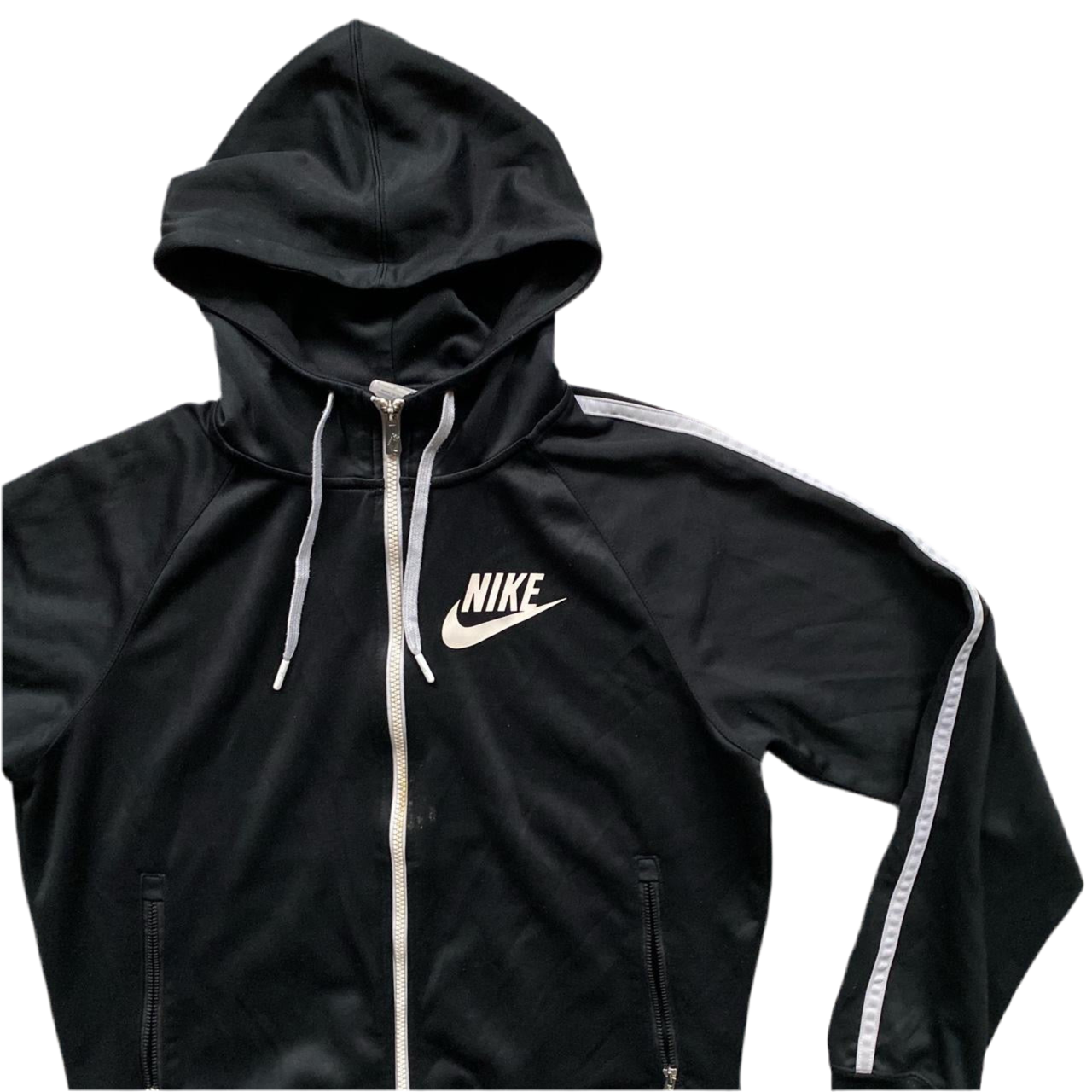 Nike Swoosh Black Track Hoodie (S)