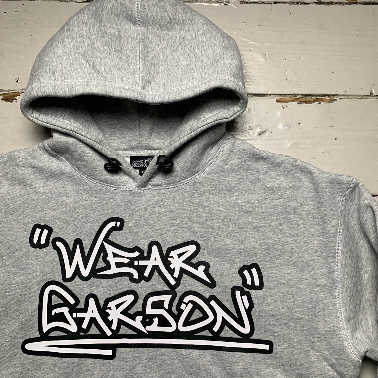 Heather Grey The Trio Contrast Stitch Hoodie