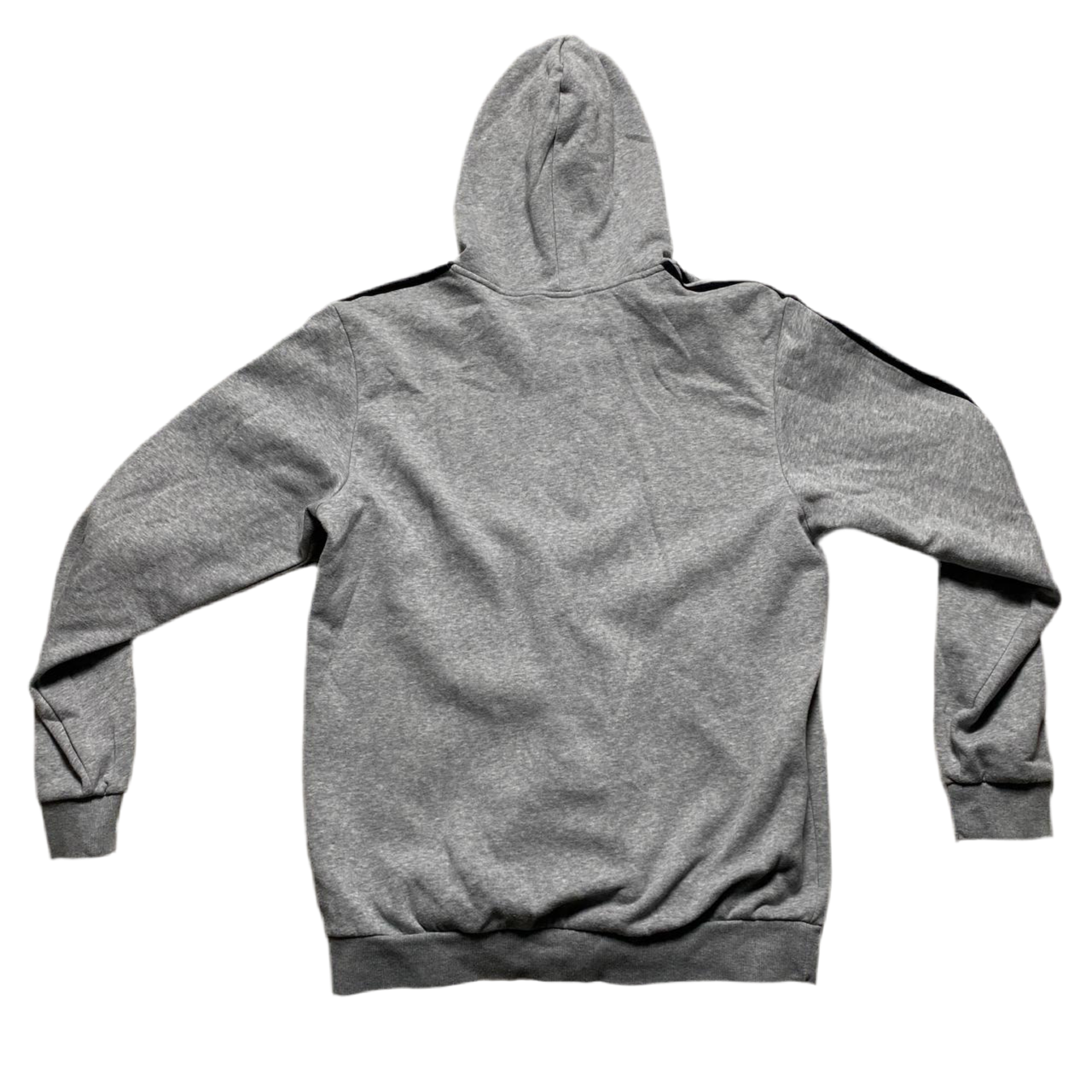 Adidas Essentials Grey and Black Stripes Full Tracksuit (L)
