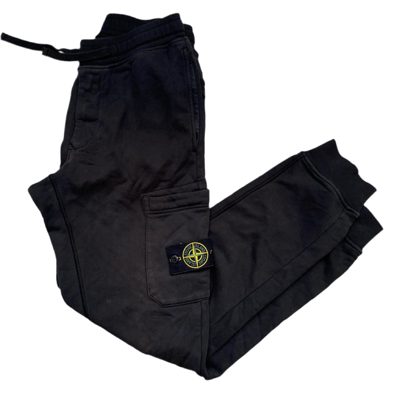 Stone Island Black Cargo Joggers (S)