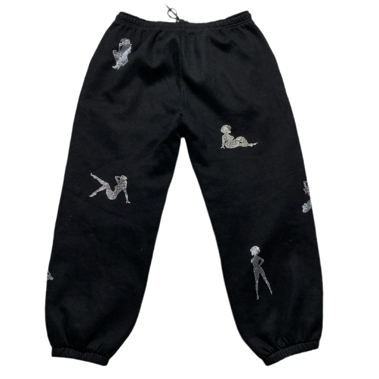Unrealistic Ideals Named Collective Black and Diamanté Rhinestone Women Full Tracksuit (2XL)