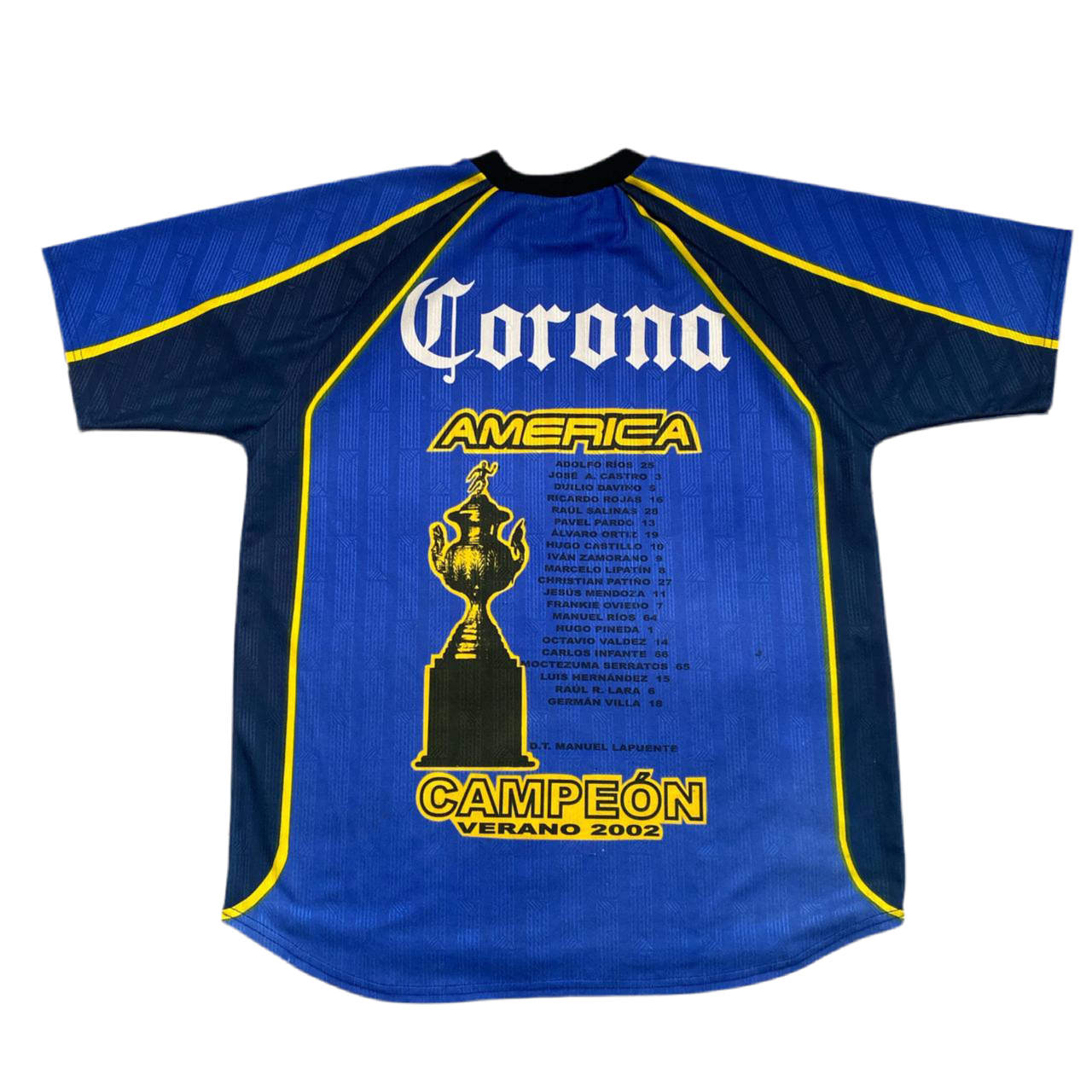 Club America 2002 Mexico America Campeon Vintage Football Jersey (XL)