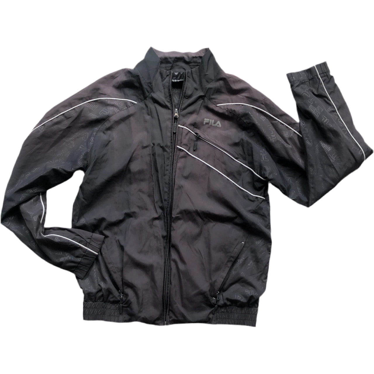 Fila Monogram Black Windbreaker (M)