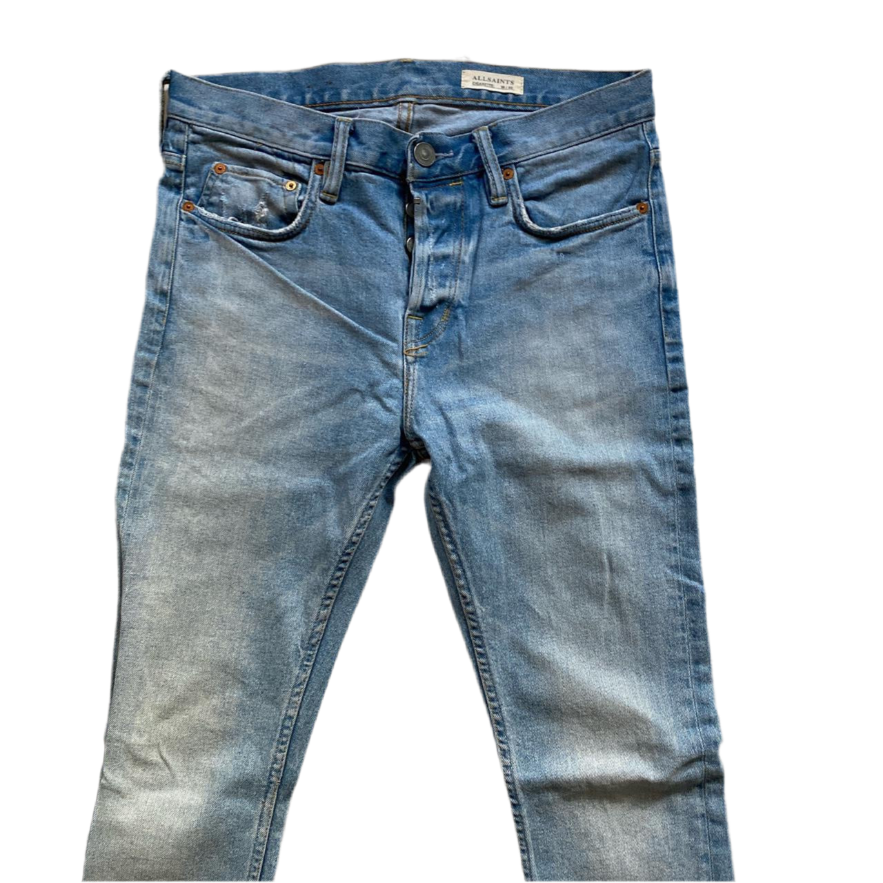 All Saints Light Blue Cigarette Jeans (30W)