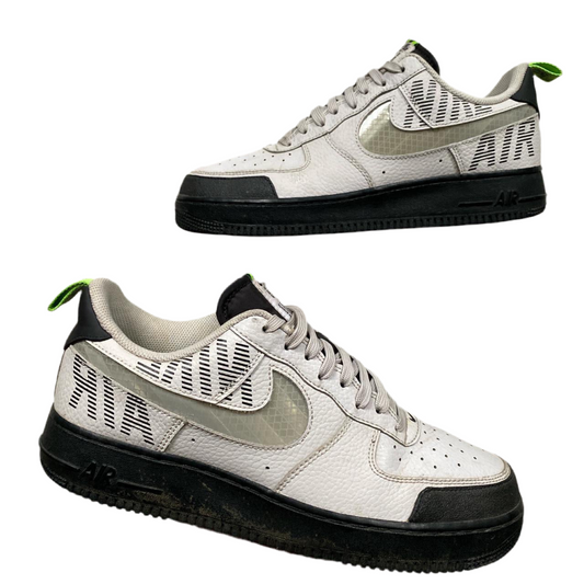 Nike Air Force 1 White Silver Black (UK 9)
