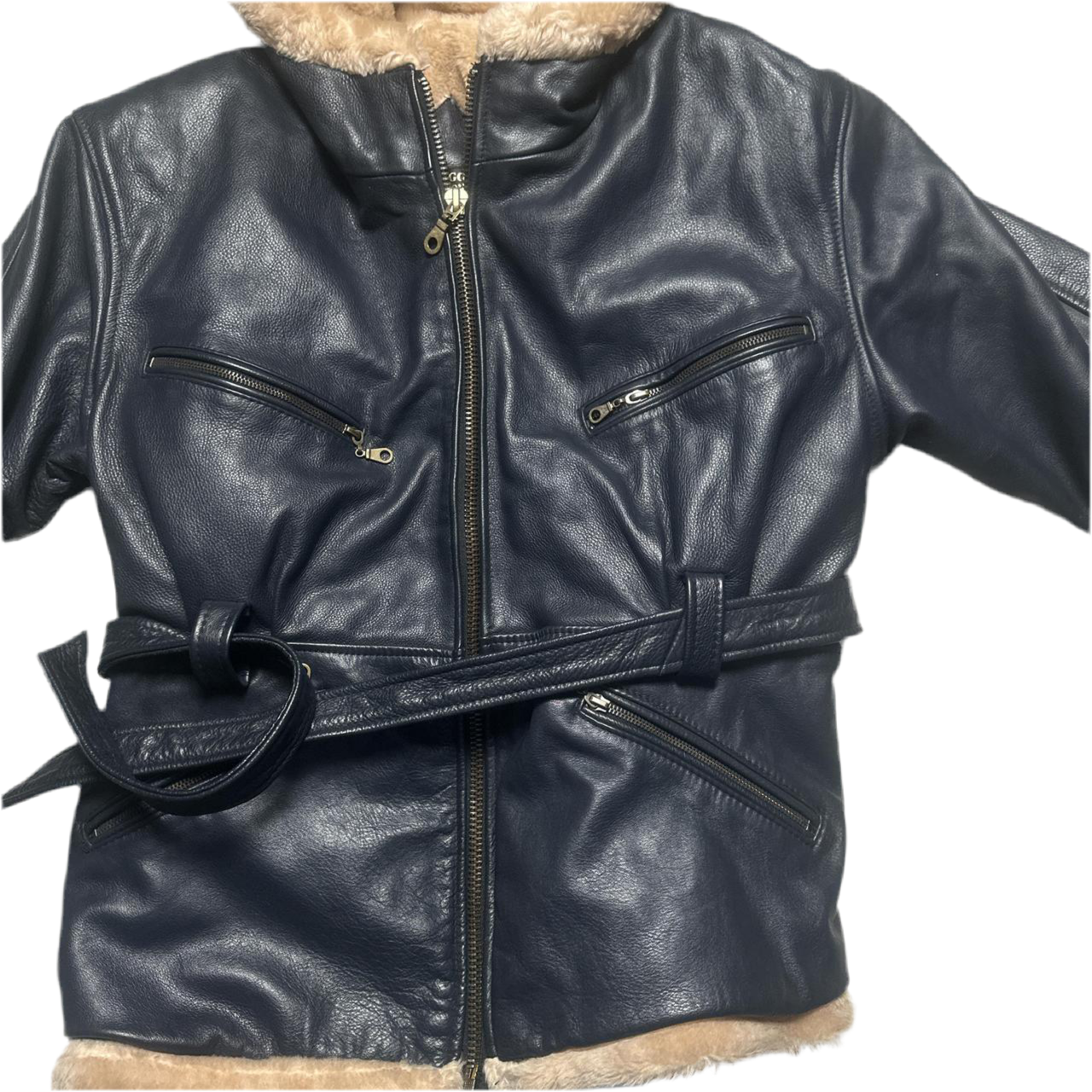 Gregory and Sons Leather Sherling Interior Jacket (M)