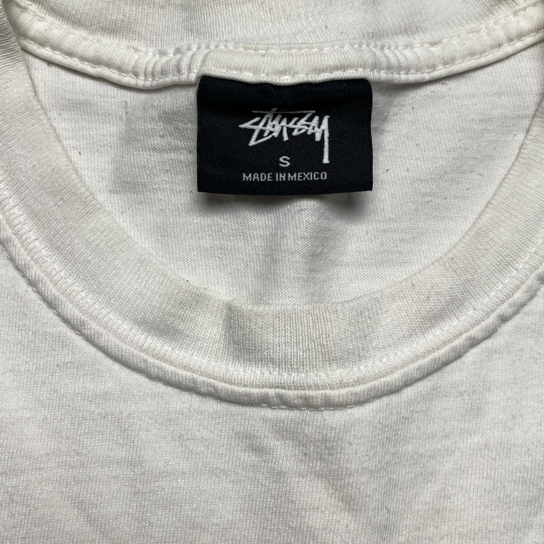 Stussy White Pink and Green T Shirt (S)