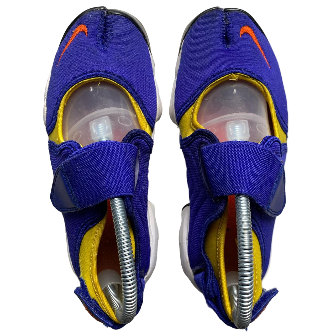 Nike Air Rift Tabi Split Toe Blue Yellow and Red (UK 3.5)